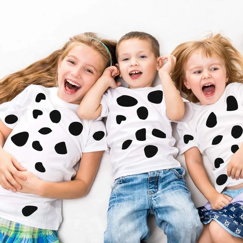 Adhesive Felt Pads Dalmatian Halloween DIY Costume Party Black 20 Sheets 400 Pad